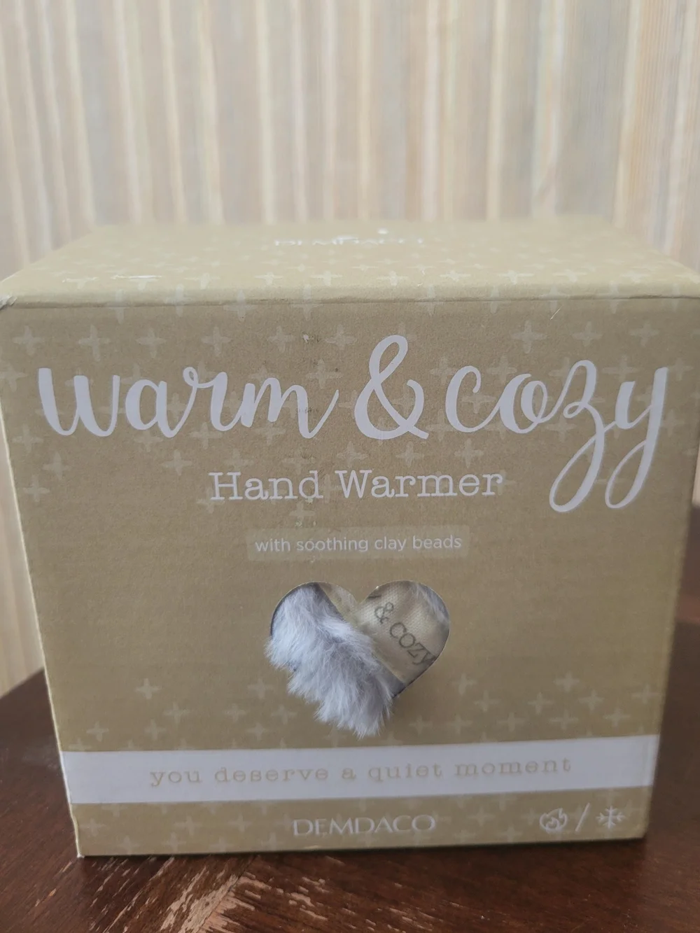 Demdaco Warm & Cozy Gray  Hand Warmer NWT